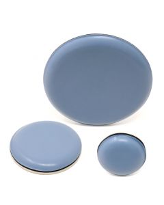 Scivoli autoadesivi in PTFE, spessore 5 mm, grigio-azzurri, tondi, diverse misure